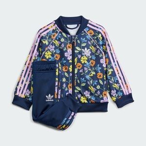 NWT ADIDAS FLORAL SST TRACK SUIT BABY 0-3MO